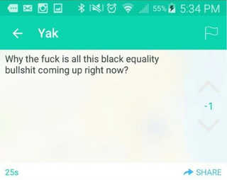 Illustration for article titled Solidarity With Mizzou's Black Students Prompts 'Equality Bullshit,' 'Blafricoons' Yik Yaks at IU